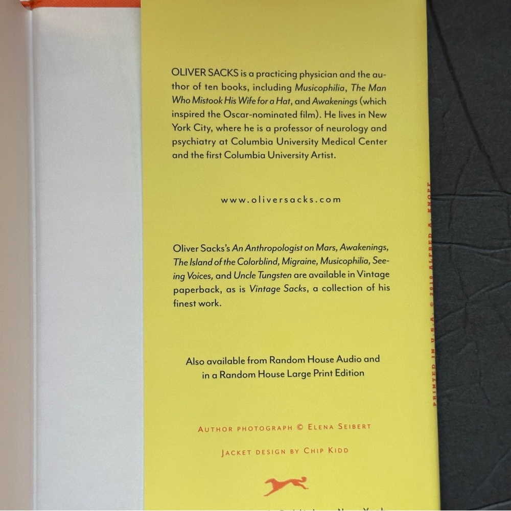 The Mind's Eye by Oliver Sacks | Science, Neurology | Hardcover Book - Picture 4 of 10